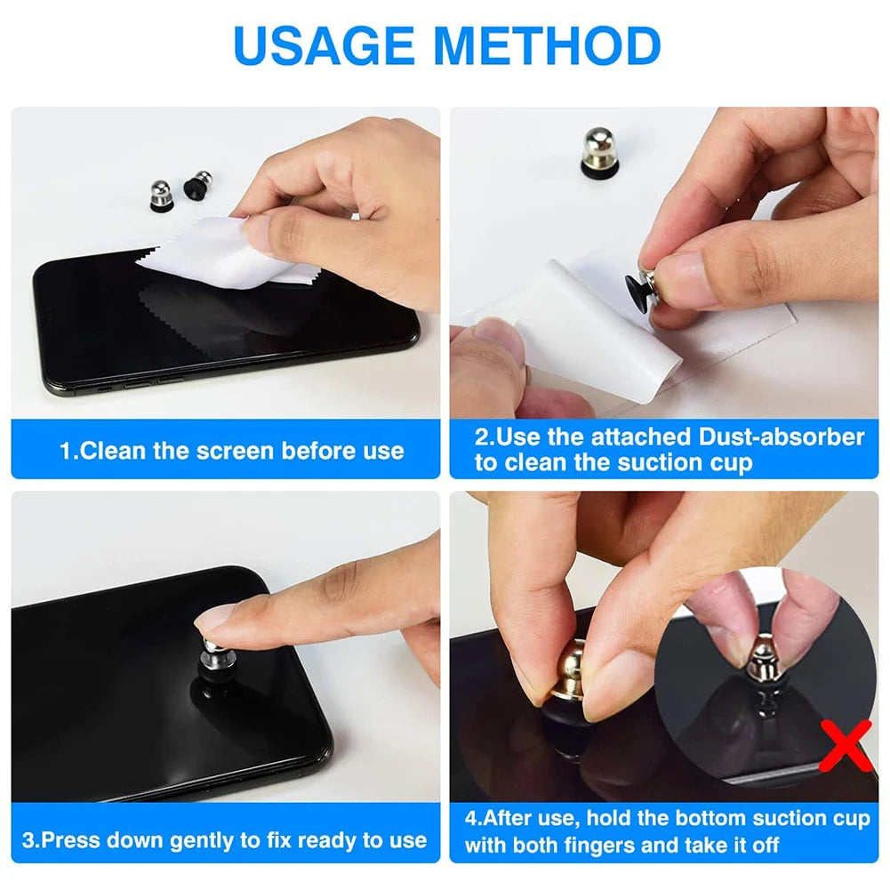 Portable Round Game Joystick Rocker Sucker Tablet Washable Button Mini Controller Round For Mobile Phone Tablet Suction Cup