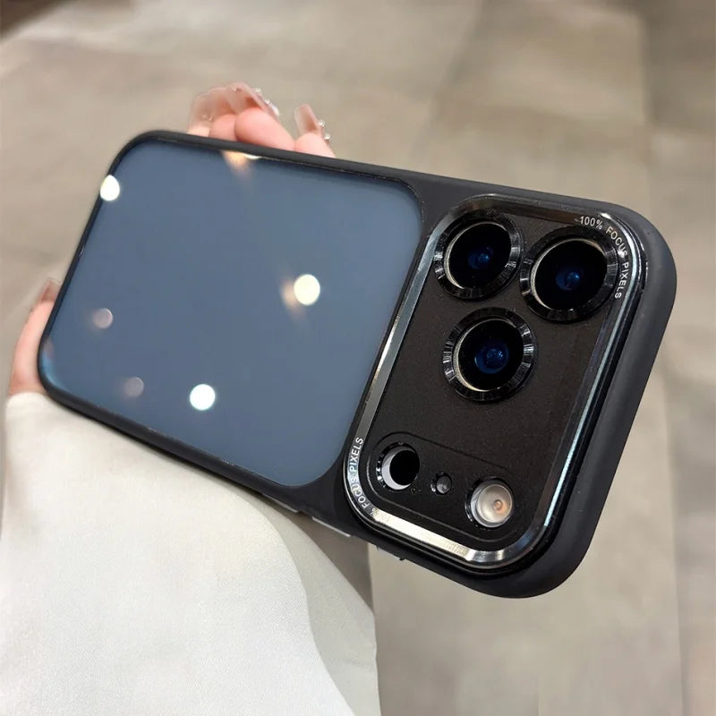 Luxury Camera Protection Transparent Case for iPhone