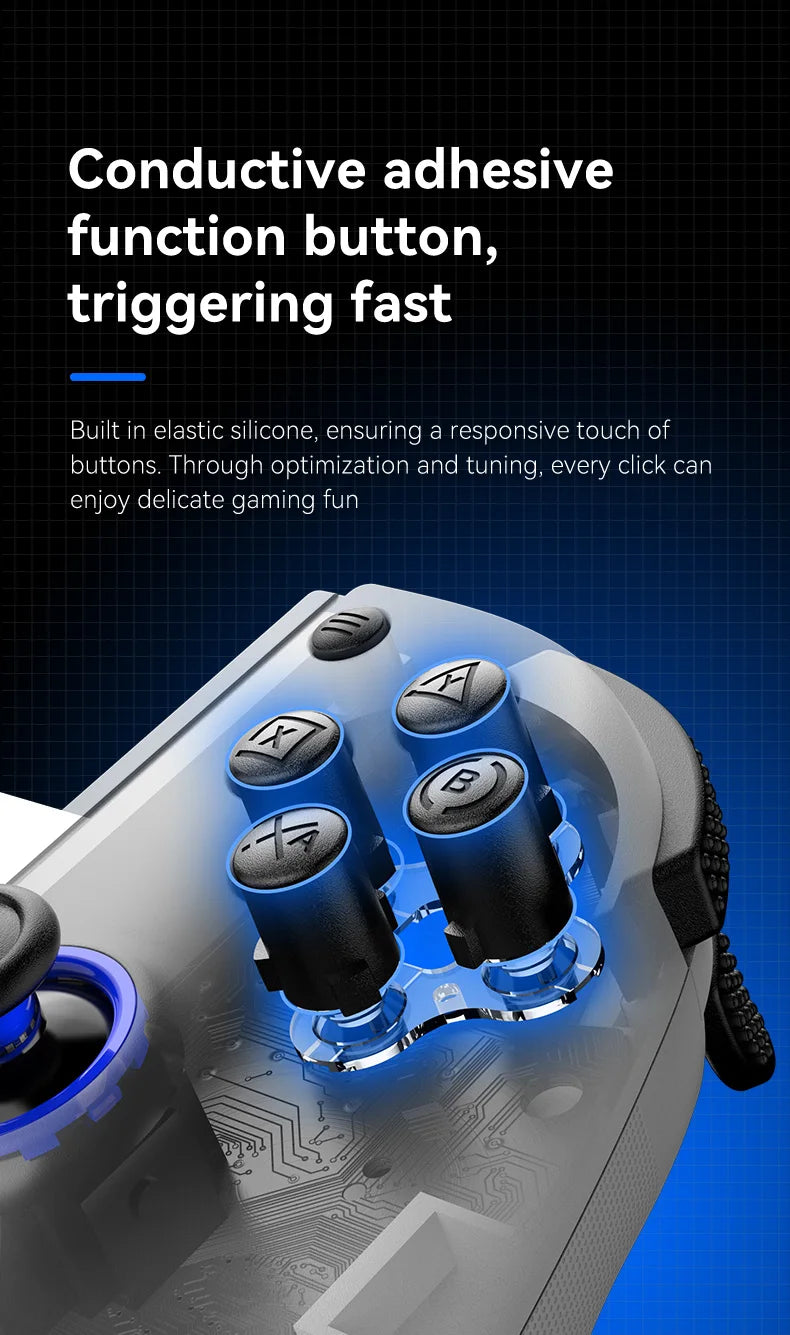 D11 Stretchable Game Controller Hall Trigger Supports Android Phone/Tablet/Switch/PC/iOS/XBOX Streaming Controller