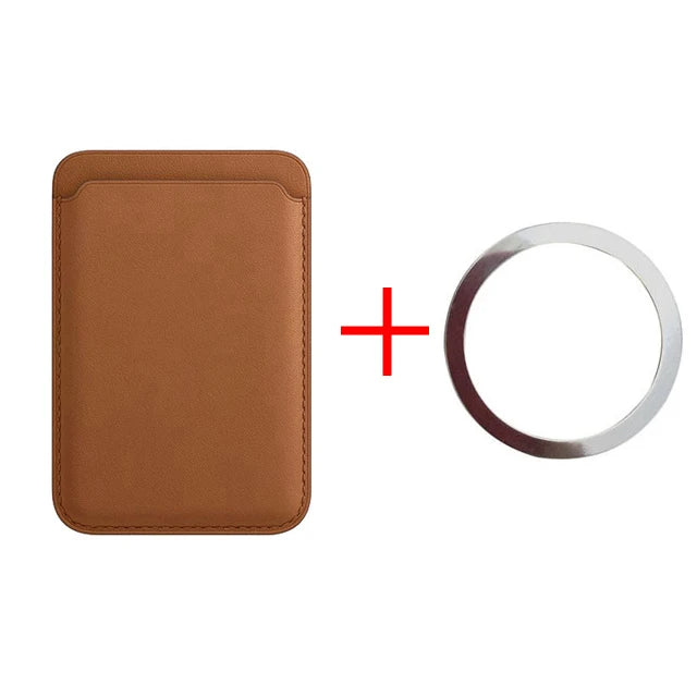 MagSafe Magnetic Leather Wallet Case for iPhone