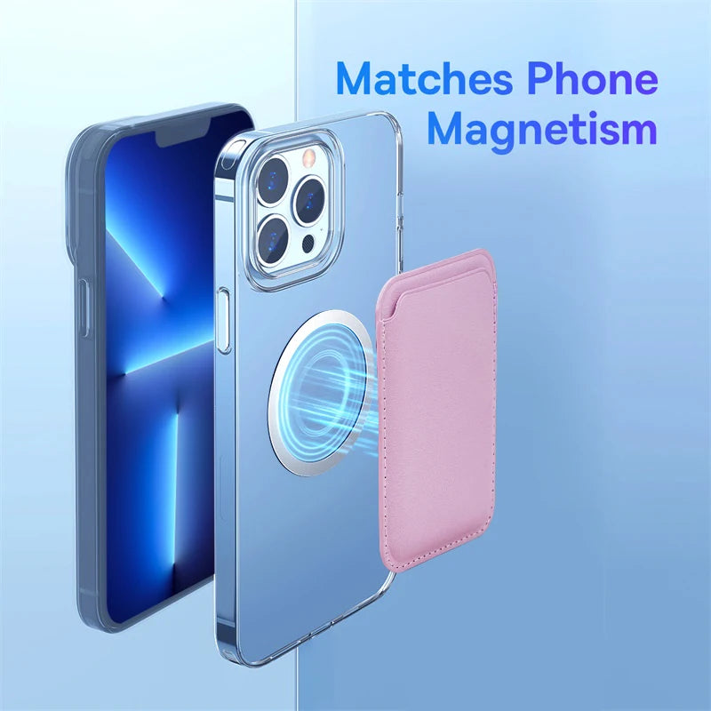 MagSafe Magnetic Leather Wallet Case for iPhone