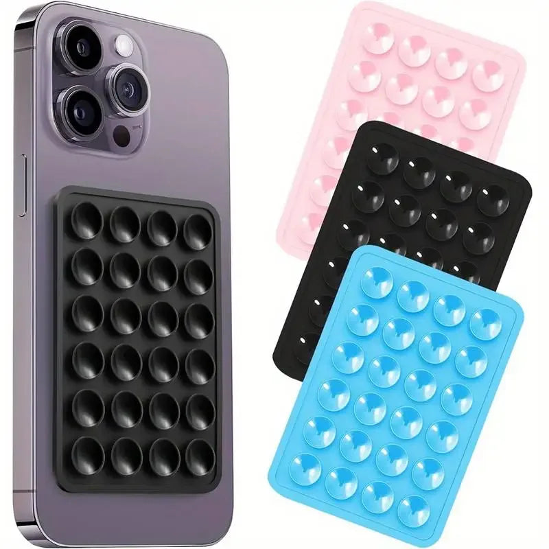 Silicone Suction Phone Holder Mat - Anti-Slip Wall Mount