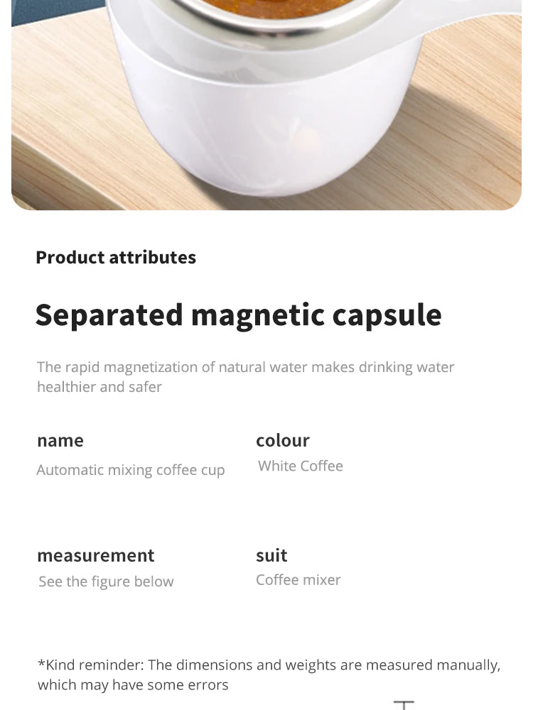 Rechargeable Automatic Stirring Cup - Stainless Steel