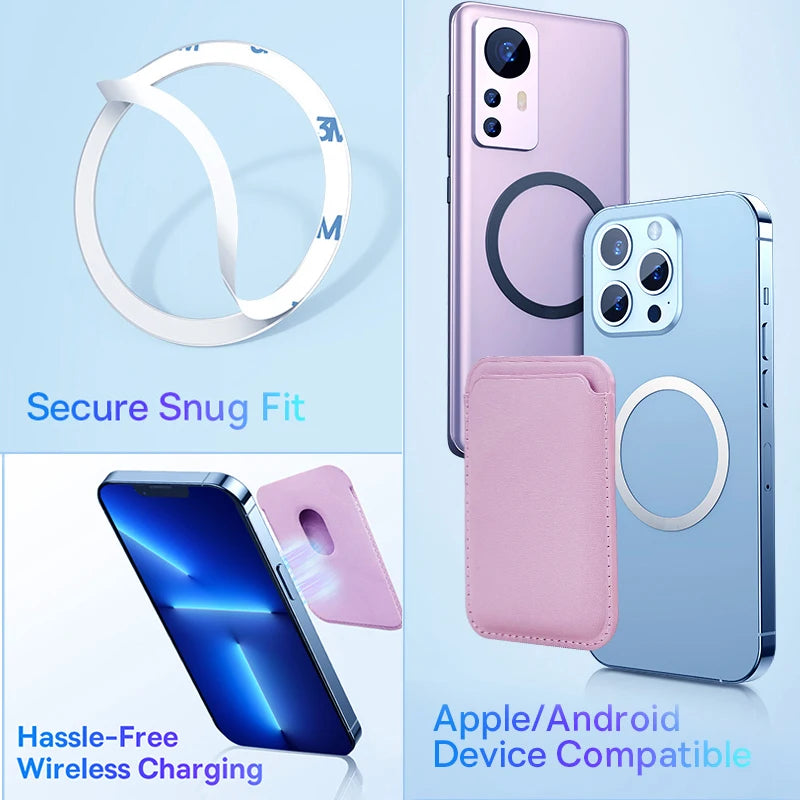 MagSafe Magnetic Leather Wallet Case for iPhone