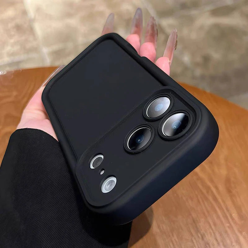 Camera Protection Candy Color Silicone Case for iPhone