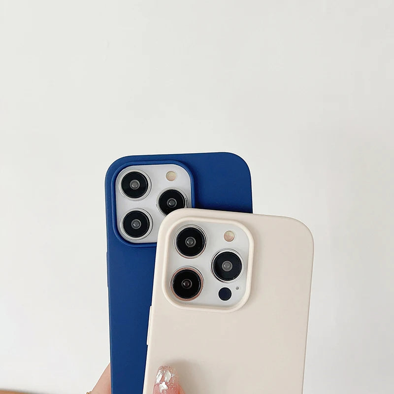 Luxury Matte Candy Color Silicone Case for iPhone