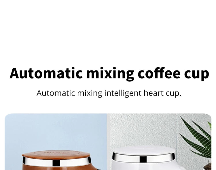 Rechargeable Automatic Stirring Cup - Stainless Steel