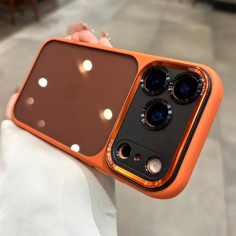 Luxury Camera Protection Transparent Case for iPhone