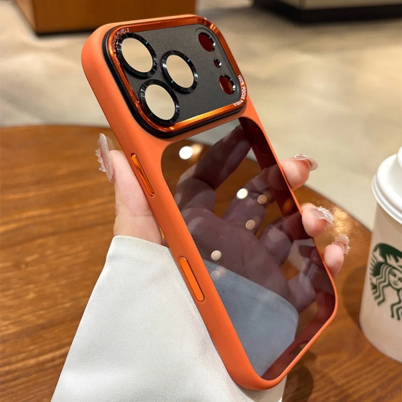 Luxury Camera Protection Transparent Case for iPhone