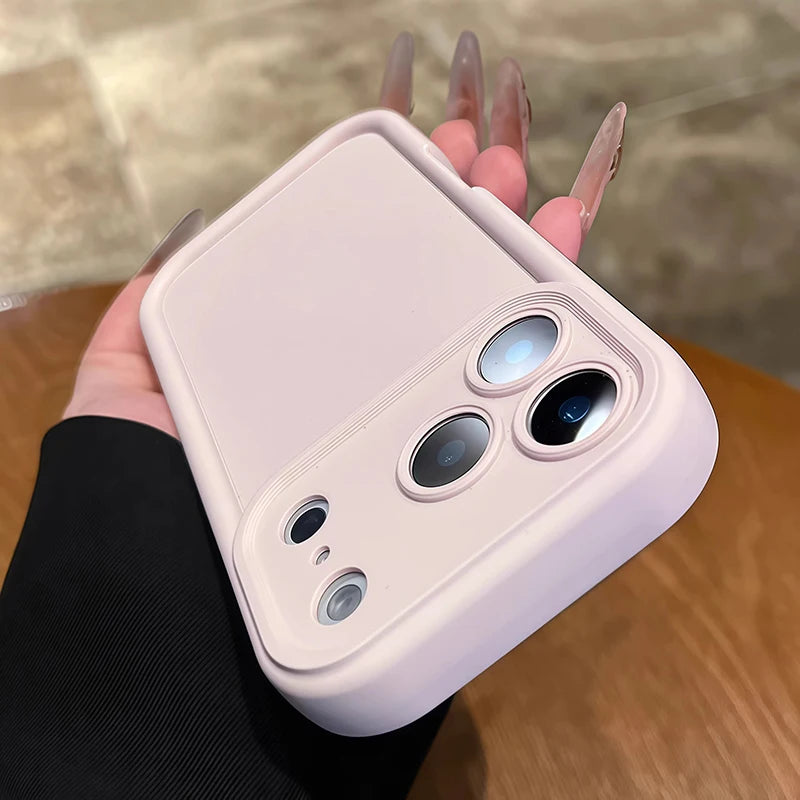 Camera Protection Candy Color Silicone Case for iPhone