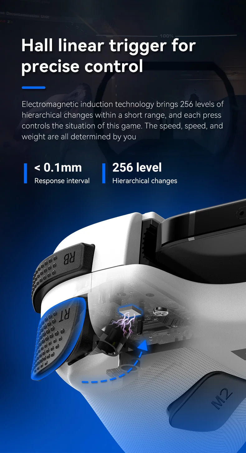 D11 Stretchable Game Controller Hall Trigger Supports Android Phone/Tablet/Switch/PC/iOS/XBOX Streaming Controller