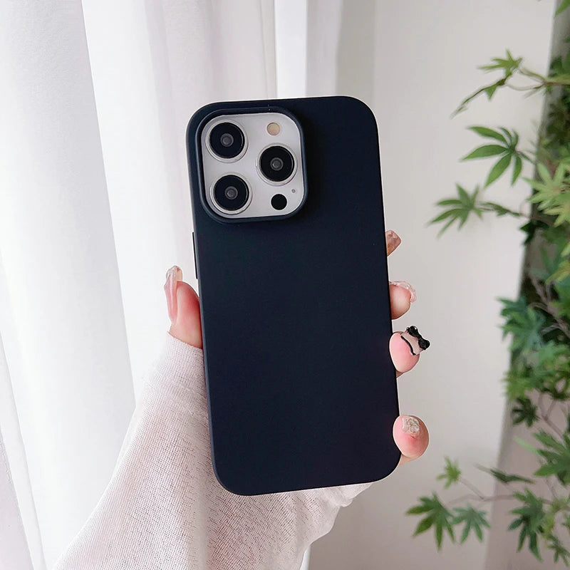 Luxury Matte Candy Color Silicone Case for iPhone