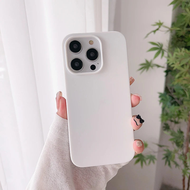 Luxury Matte Candy Color Silicone Case for iPhone