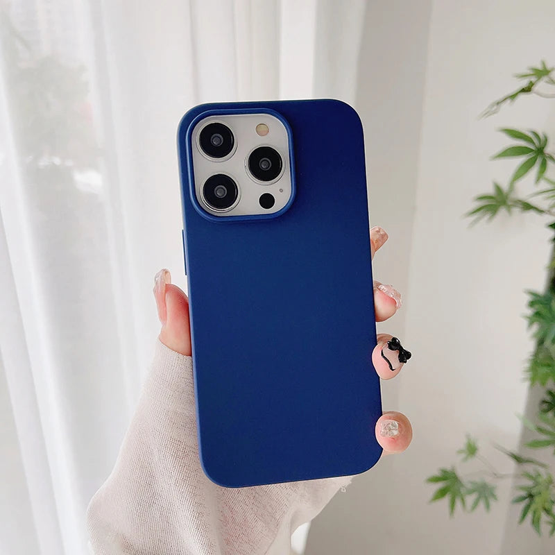 Luxury Matte Candy Color Silicone Case for iPhone