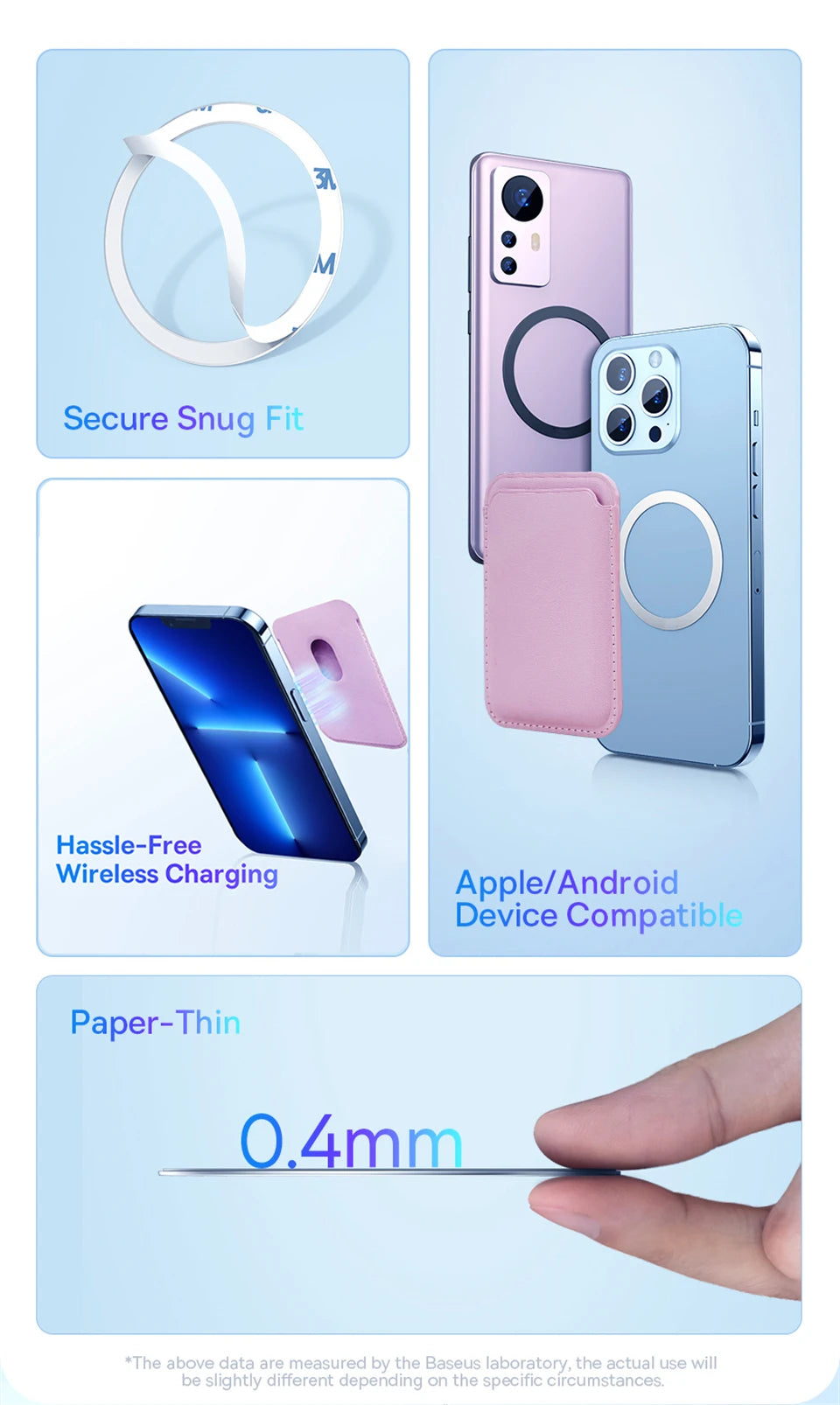 MagSafe Magnetic Leather Wallet Case for iPhone