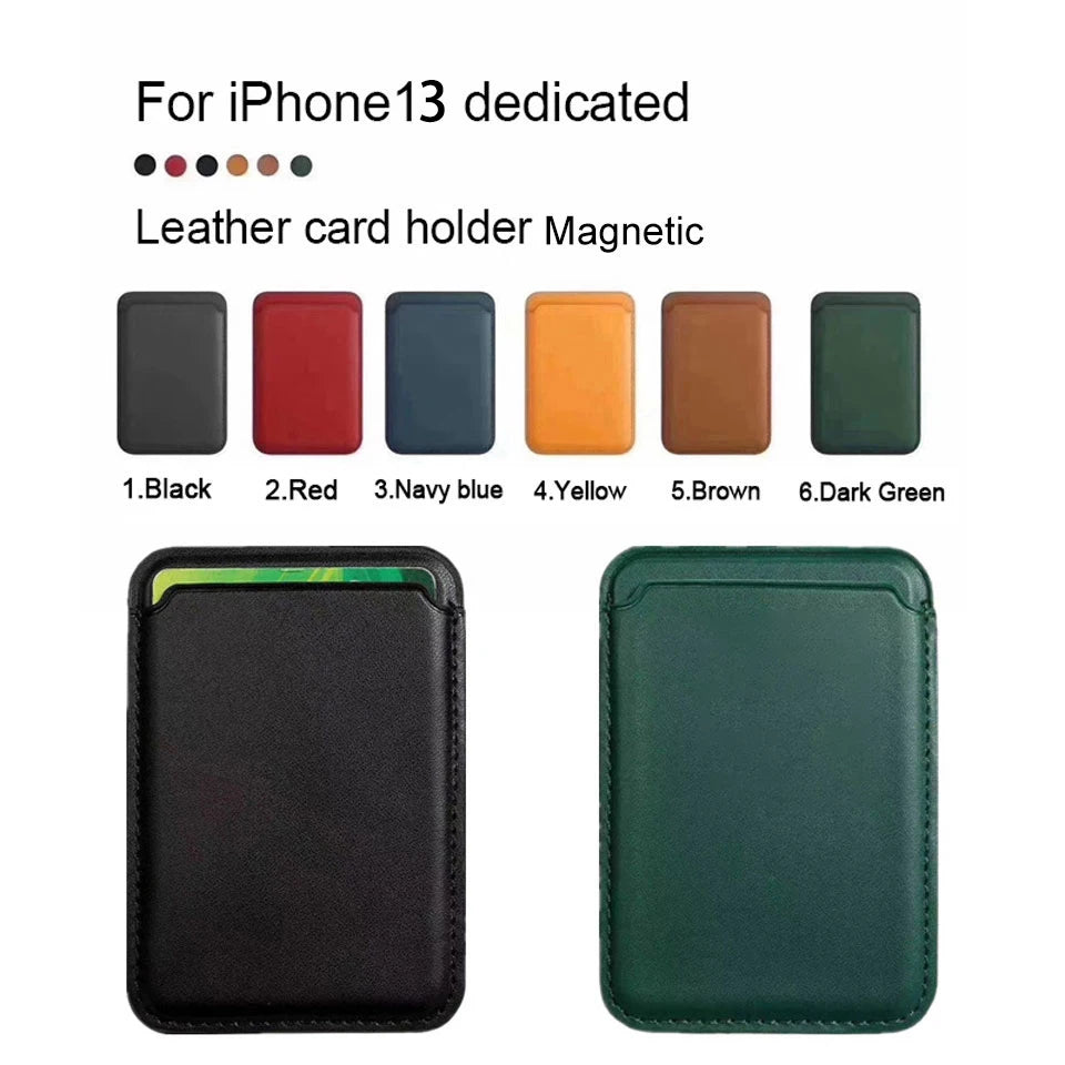 MagSafe Magnetic Leather Wallet Case for iPhone