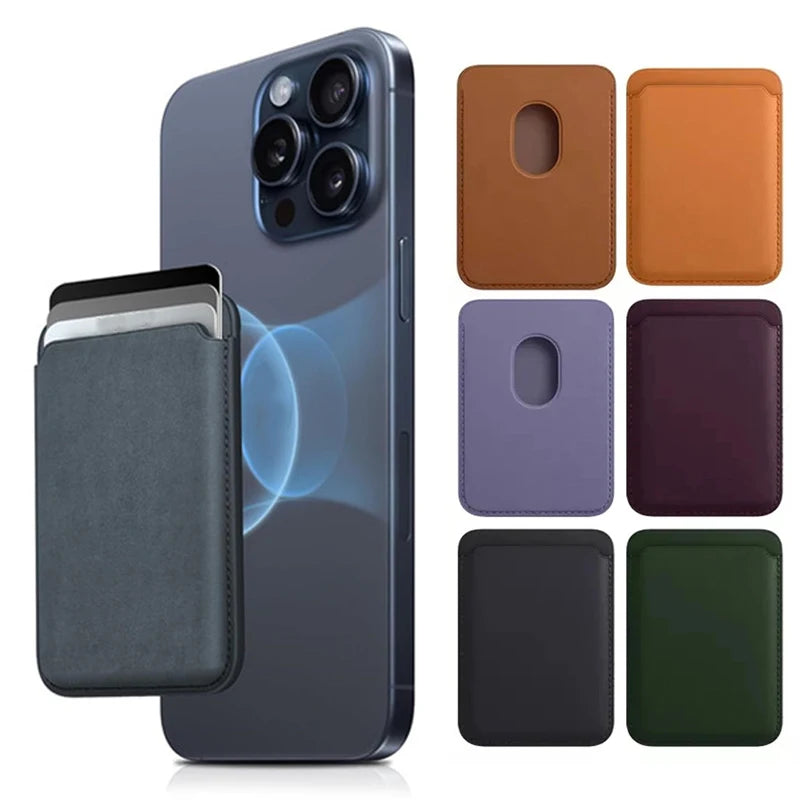 MagSafe Magnetic Leather Wallet Case for iPhone